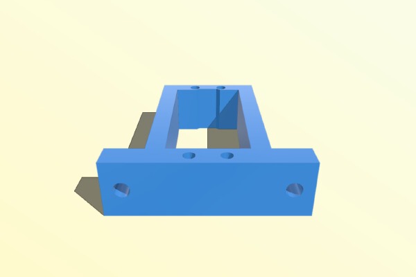 Vertical servo bracket | 3d print model