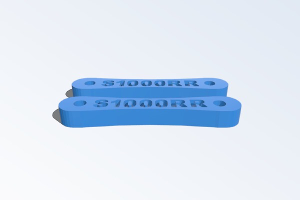 s1000rr passenger pegs replacement plate | 3d print model
