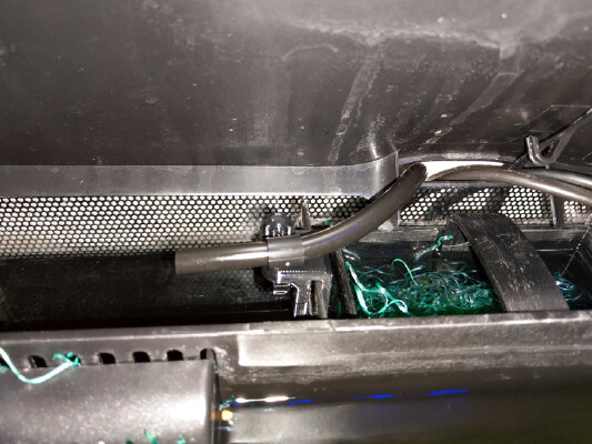 water level controller hose clip for Fluval Flex filter compartment | 3d print model