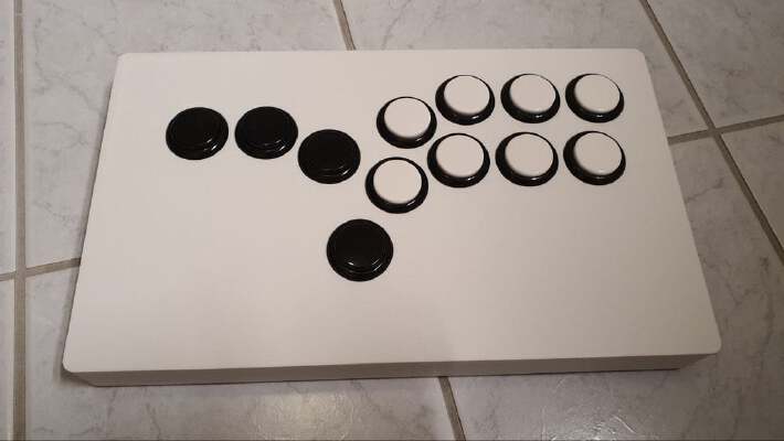 Portable hitbox case for arcade buttons | 3d print model