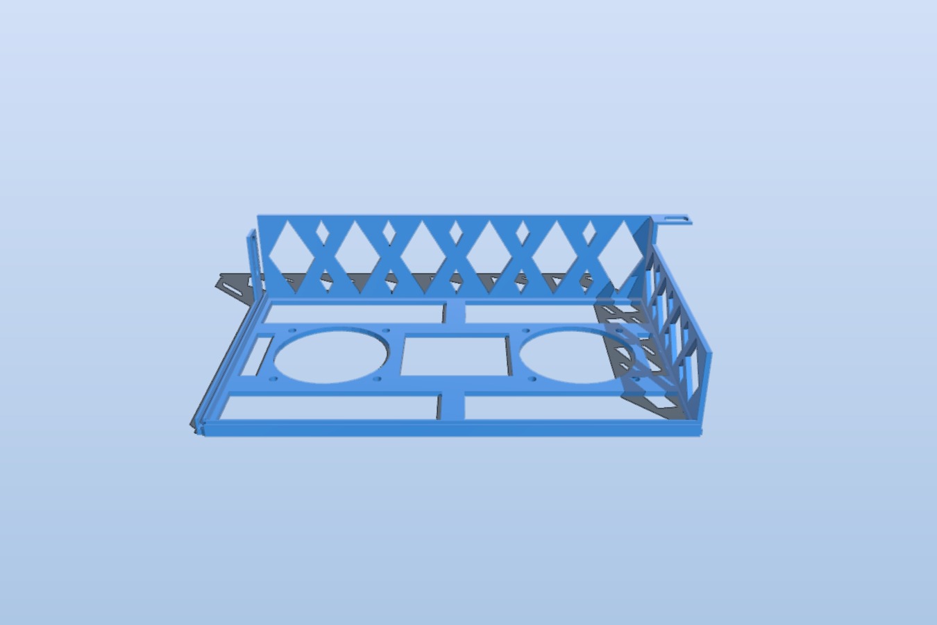 Anycubic i3 Mega PSU twin 50mm fan cover