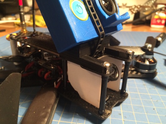 QAV-R Clone TC-R220 Gopro 30° and 35° Tilt holder | 3d print model