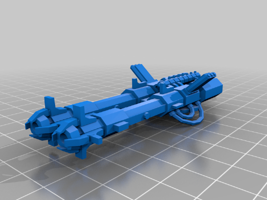 Necron Tomb Citadel Sentry Gun + Mount | 3d print model