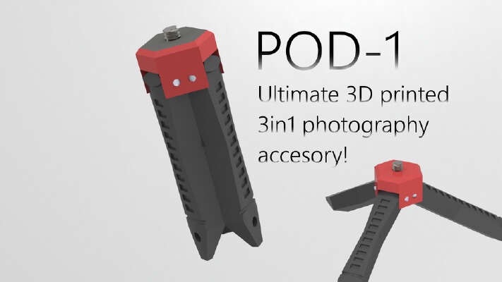POD-1 the Ultimate 3in1 Photo accesory! | 3d print model
