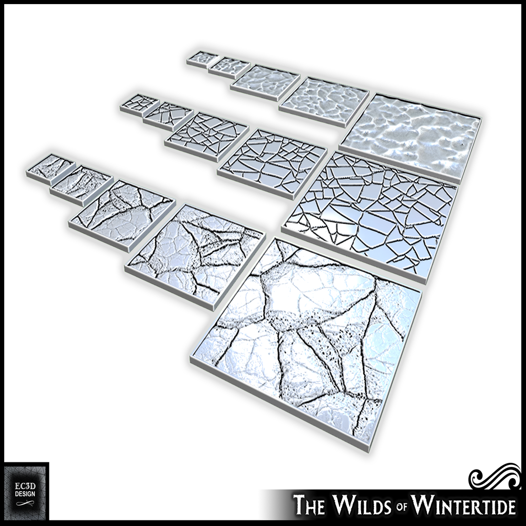 Wilds of Wintertide - Square Bases