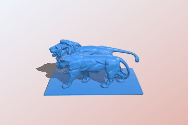 Lion and lionesse | 3d print model