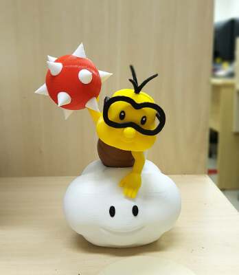 Lakitu from Mario games - Multi-color | 3d print model