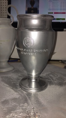 Champion's league cup - text ans symbol | 3d print model