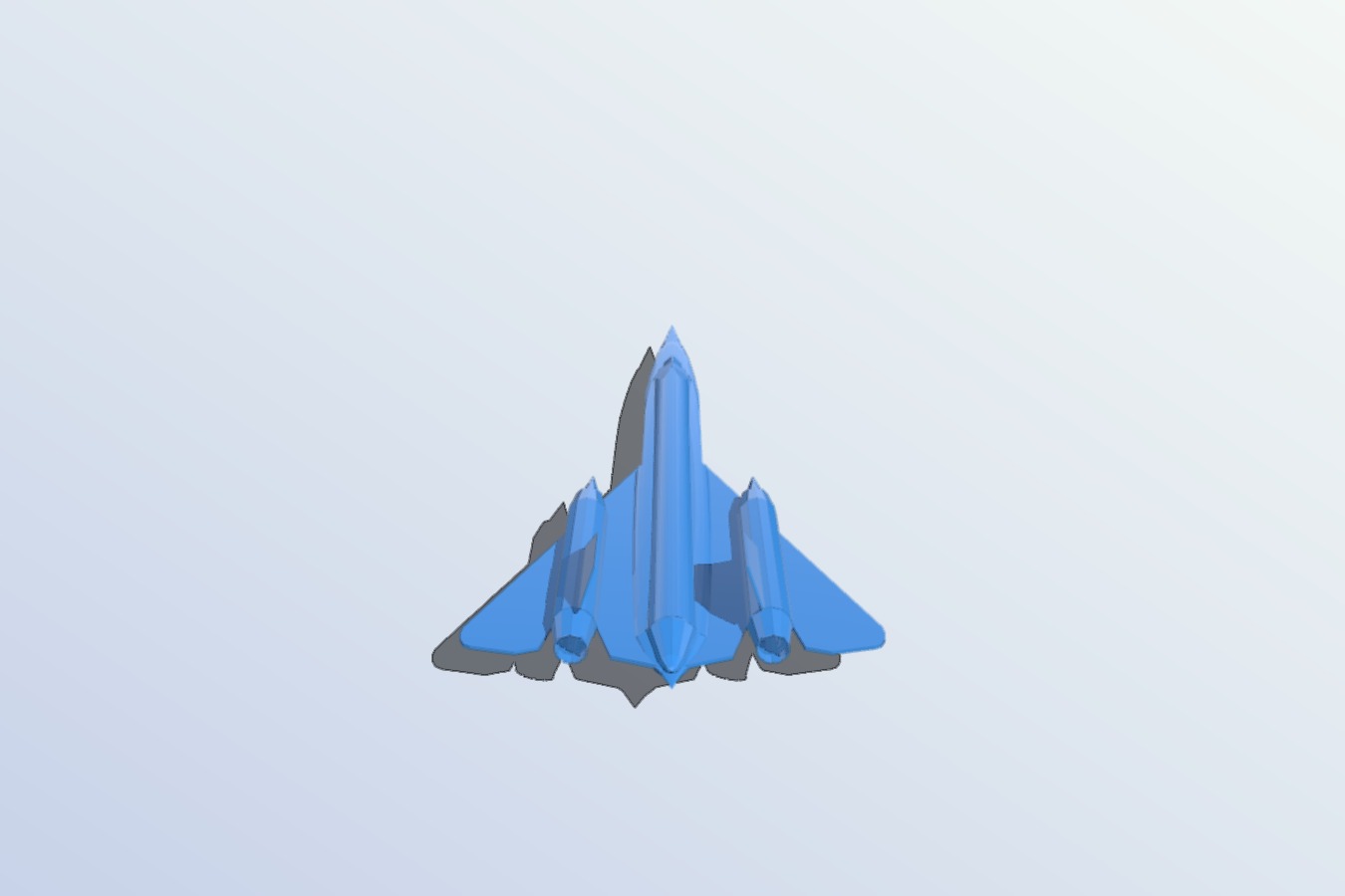 White SR-71 Blackbird