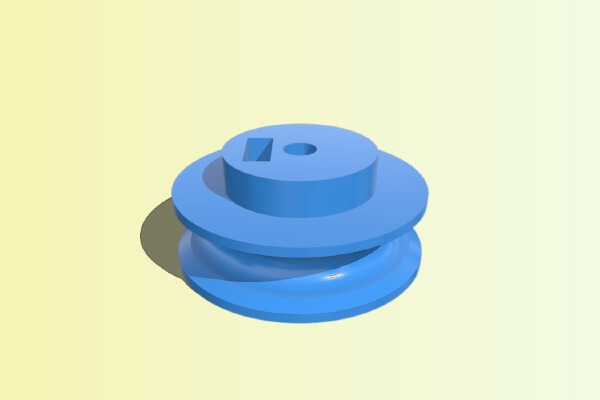 NetGeo Rock Tumbler Pulley Replacement | 3d print model