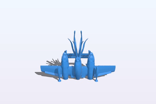 NX-55 Nightsquid Night Fighter | 3d print model