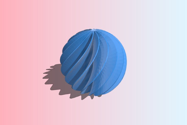 Twisted Sphere | 3d print model
