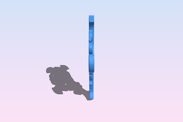 Cross with Curves | 3d print model