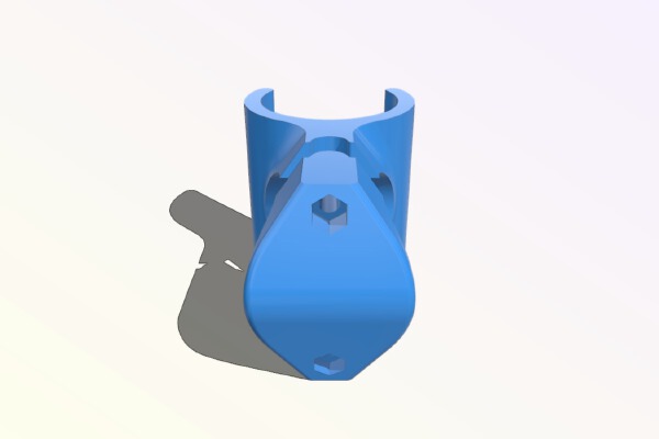 Bicycle U-lock stand_mount | 3d print model
