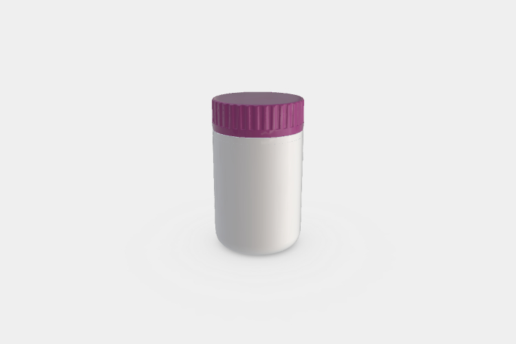 Chewing Gum Bottle Mockup