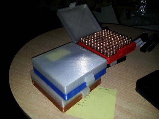40s&w ammo box 100 rounds | 3d print model