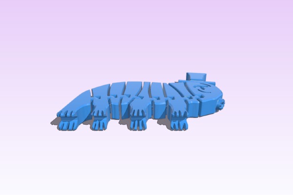 Sir TardiFlex - the Flexible Tardigrade with a Top Hat | 3d print model
