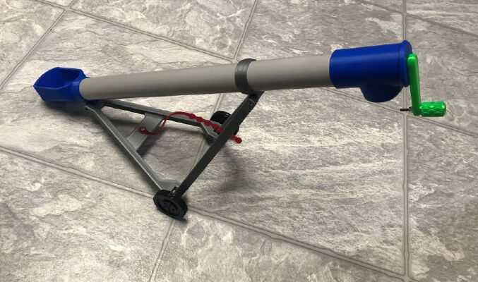 Grain Auger (PVC Pipe) | 3d print model