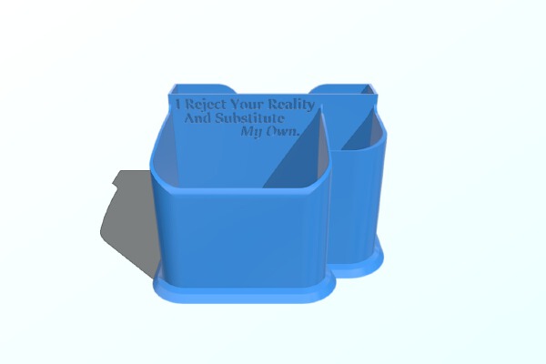 Simple Desk Organiser | 3d print model