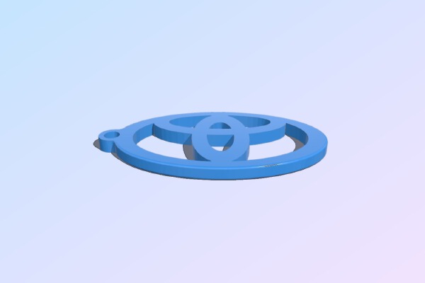 Toyota Logo Keychain | 3d print model