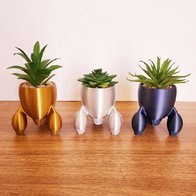 RetroRocket Planter | 3d print model