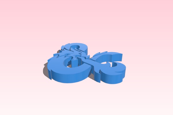 D&D Ampersand Keychain | 3d print model