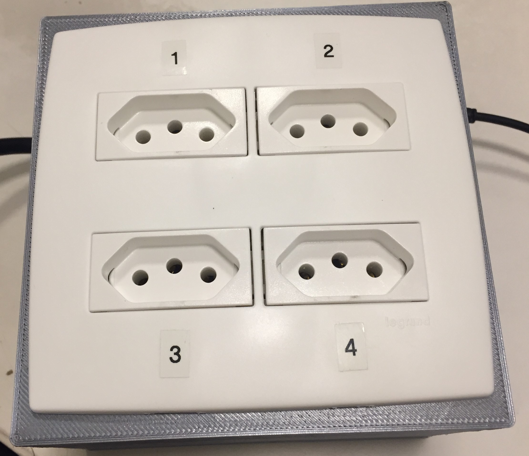 NodeMCU ESP8266 4 Power Plug Case
