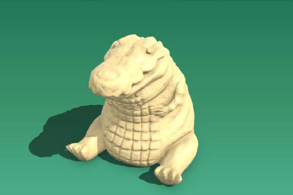 Chubby Crocodile | 3d print model