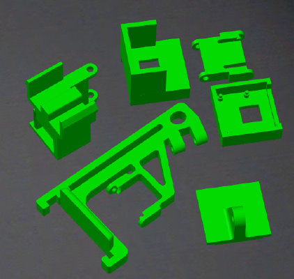 Pi Camera Arm With Cable Chain Clip | 3d print model