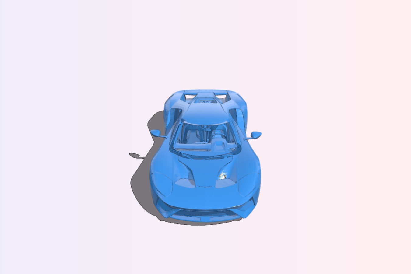 Ford gt rc car B0012466 3d model file for 3d printer