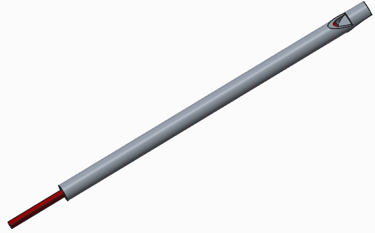 Flute with piston