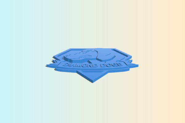 Metal Gear Solid Logo - Diamond Dogs - Hi-Res | 3d print model
