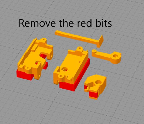 Freewing mechanical retract | 3d print model