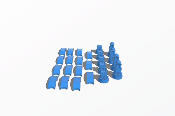 Settlers of Catan - Castle Theme Player Set | 3d print model