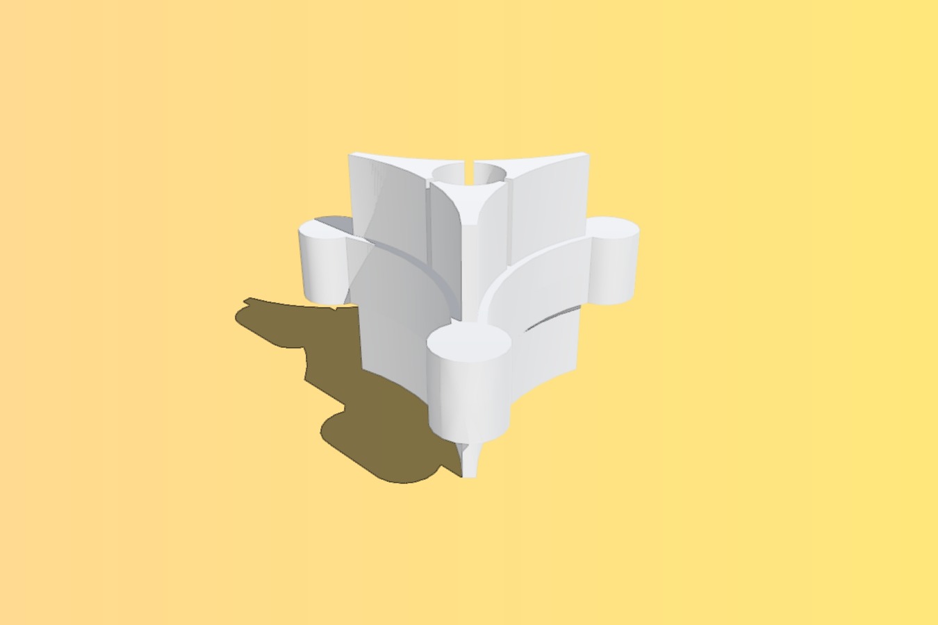 Experimental quadruped robot with 3 jointed legs