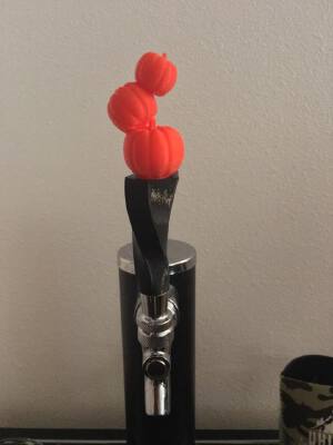 Twisted Tap Handle with Interchangeable Toppers | 3d print model