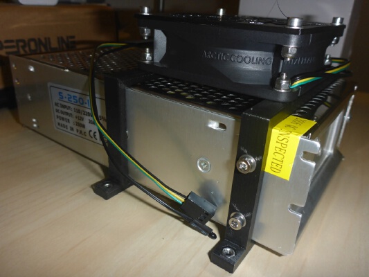S-250-12 Bracket _ Fan Mount 80mm & 92mm & LM2596 | 3d print model