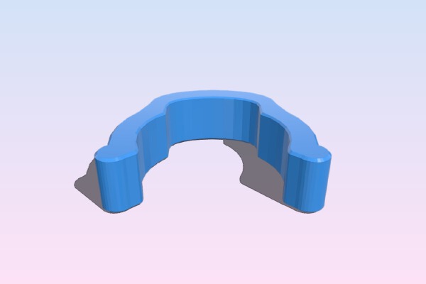 Clip for mounting Velleman flexible LED strip on DecoTruss trusses | 3d print model