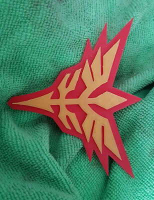 Neo ZEON logo U.C 0096 dual extrusion | 3d print model