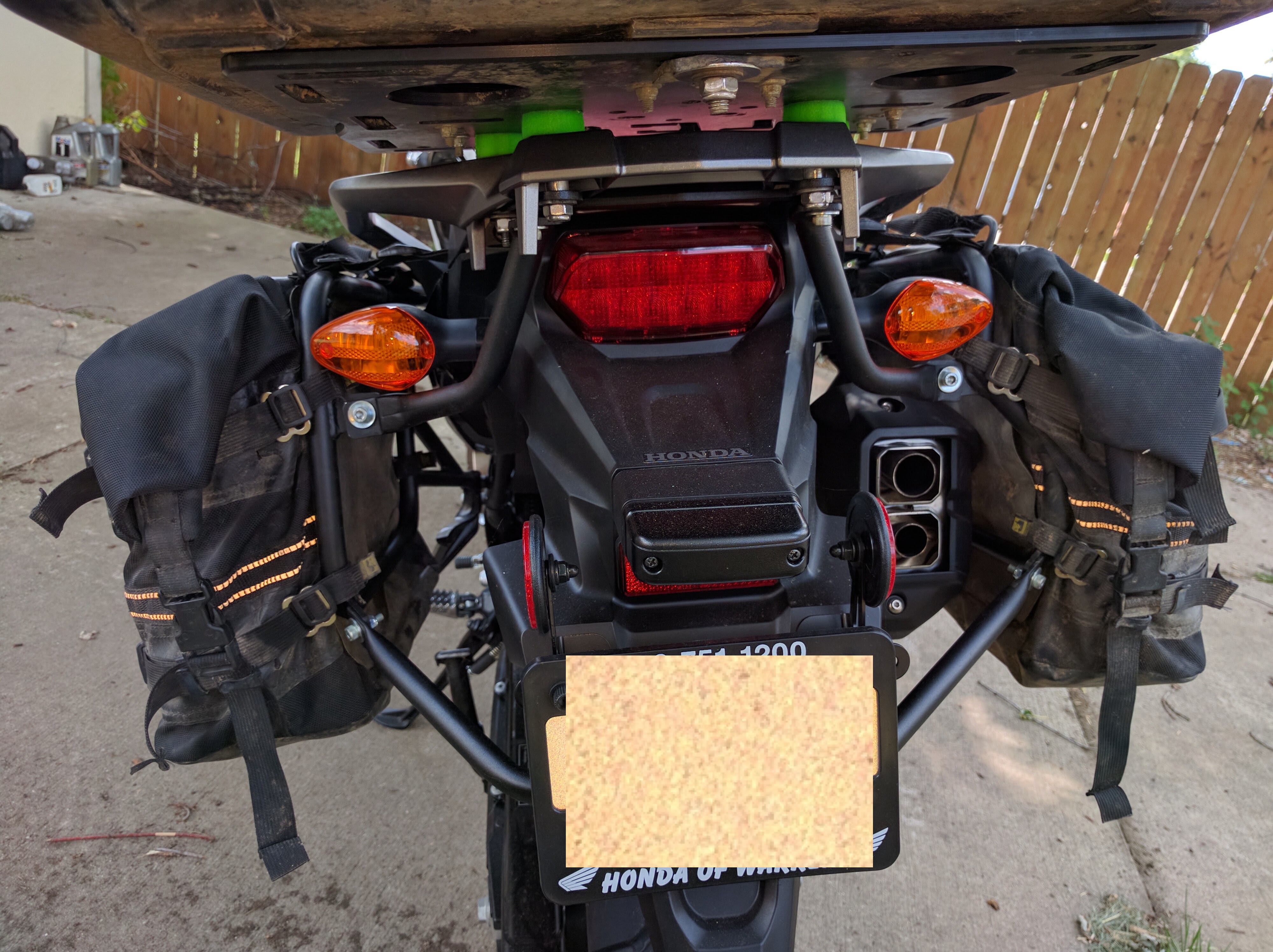 Honda Africa Twin CRF1000 Rear Luggage Rack Spacer