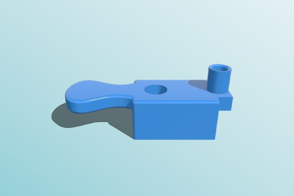 Printrbot Simple Metal Extruder Handle "Arm" | 3d print model