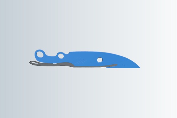 Destiny Hunter's Knife | 3d print model