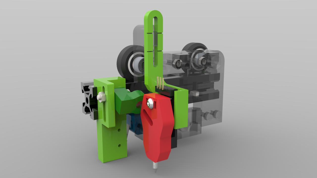 Touch-mi auto level sensor bracket for "Anet e10 _ e12- Improved X-carriage"
