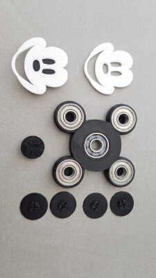 Mickey Fidget Spinner ... | 3d print model