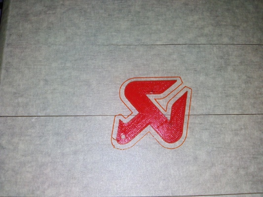 Akrapovic logo keychain | 3d print model