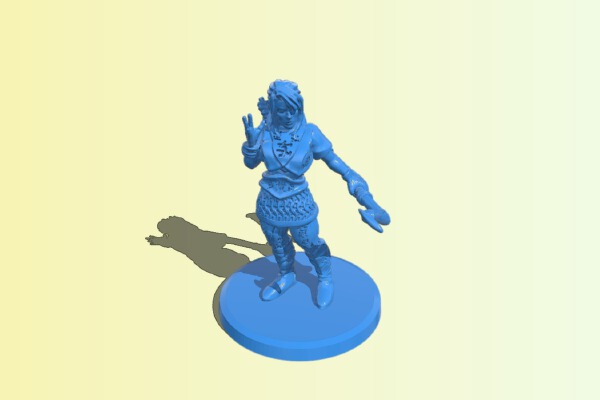 Female Elf Archer for DND Style RPG | 3d print model