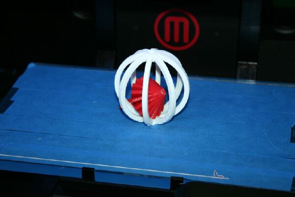 Flake Inside a Ball Ornament | 3d print model