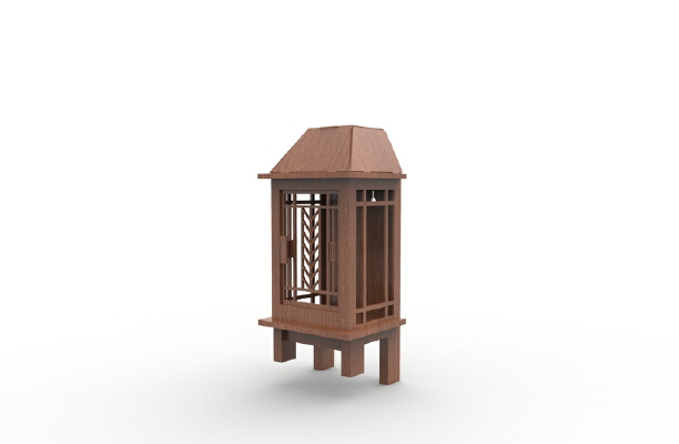 Prairie Style laser cut mail box | 3d print model