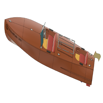RC Boat LUSIA 1952 | 3d print model