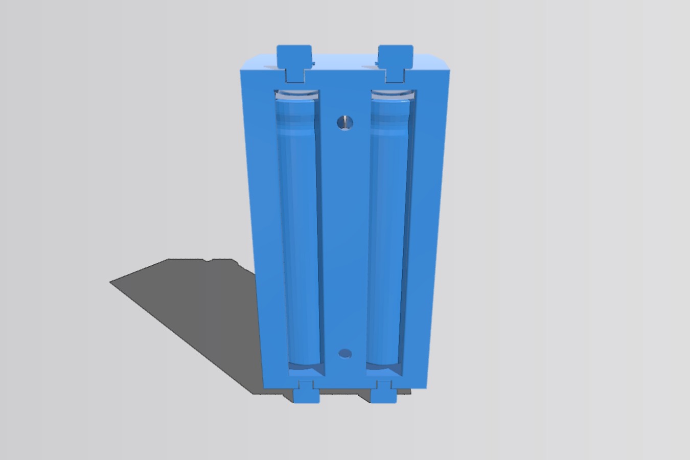 Battery holder for 2x 18650 model